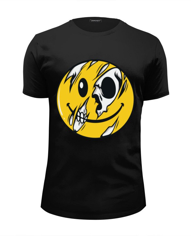 Printio Футболка Wearcraft Premium Slim Fit Skull smile