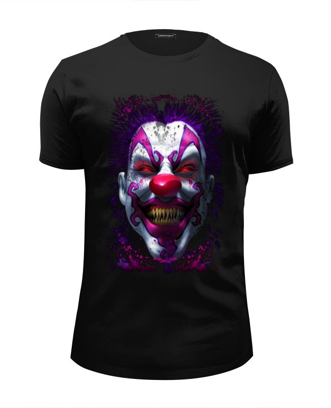 Printio Футболка Wearcraft Premium Slim Fit Evil clown