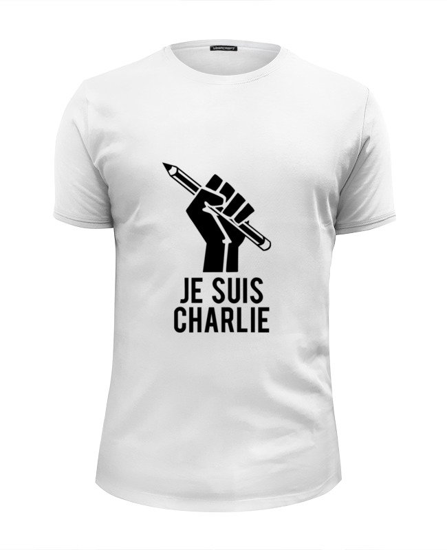 Printio Футболка Wearcraft Premium Slim Fit Je suis charlie, я шарли