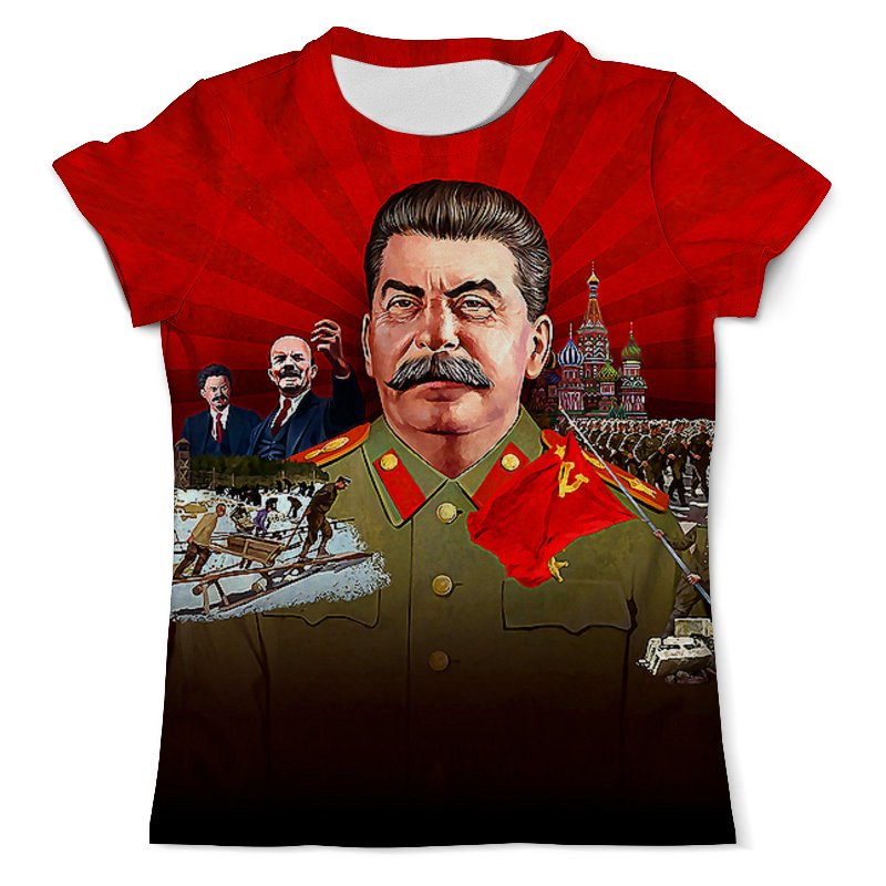 Printio Футболка с полной запечаткой (мужская) Stalin