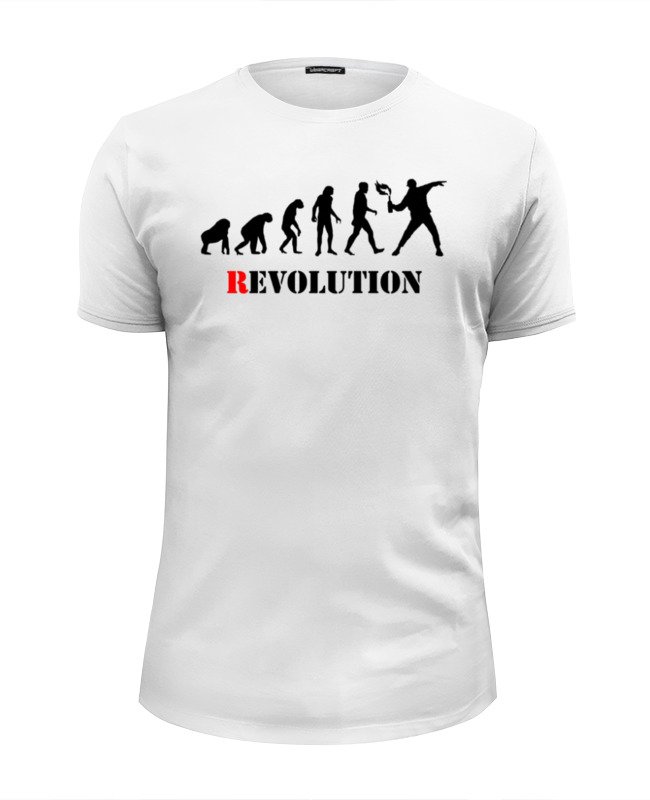 Printio Футболка Wearcraft Premium Slim Fit Evolution - revolution