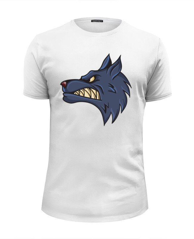 Printio Футболка Wearcraft Premium Slim Fit Angry wolf