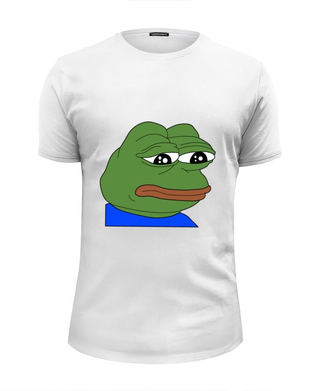 Printio Футболка Wearcraft Premium Slim Fit Sad frog