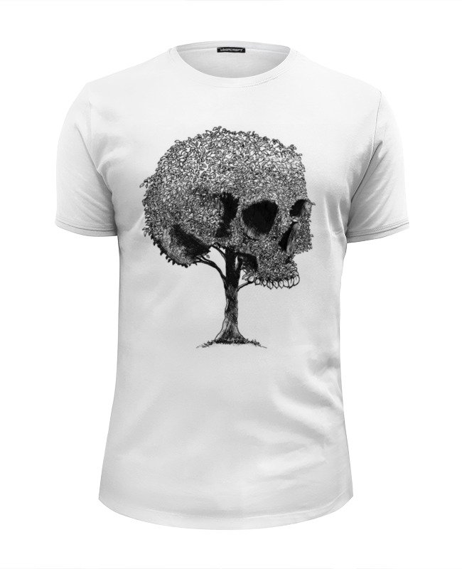 Printio Футболка Wearcraft Premium Slim Fit Skull art