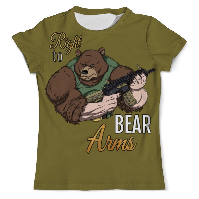 Printio Футболка с полной запечаткой (мужская) Bear arms