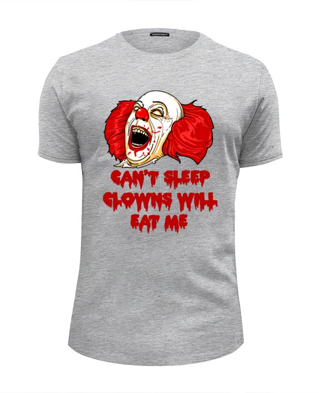 Printio Футболка Wearcraft Premium Slim Fit Evil clown