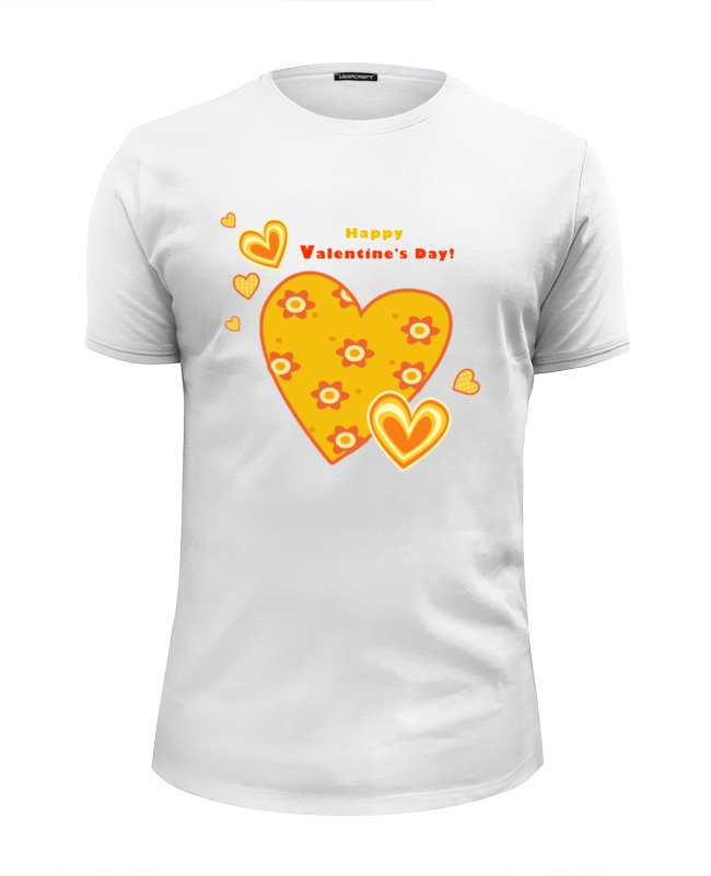 Printio Футболка Wearcraft Premium Slim Fit 'happy valentine's day!'