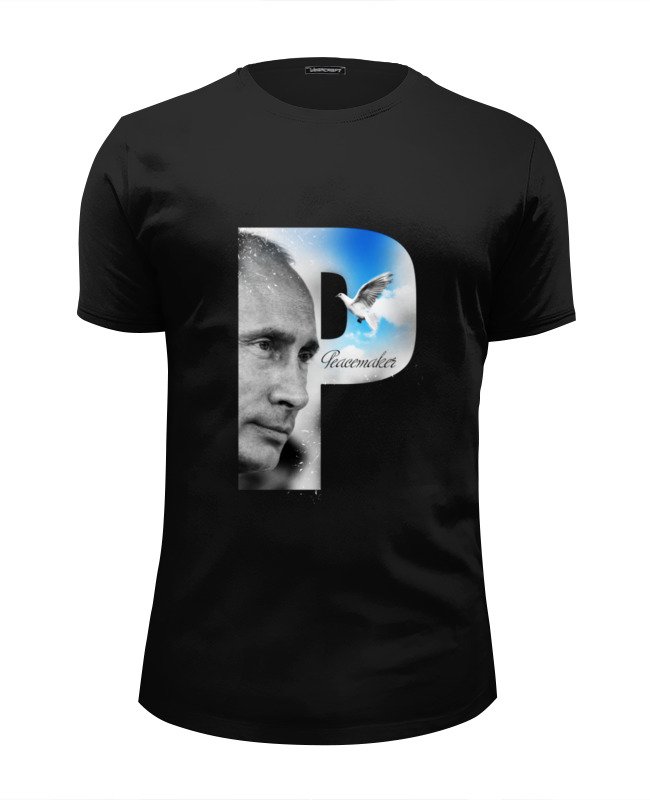 Printio Футболка Wearcraft Premium Slim Fit Putin peacemaker by design ministry