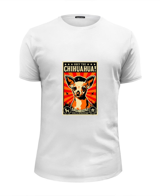 Printio Футболка Wearcraft Premium Slim Fit Собака: chihuahua