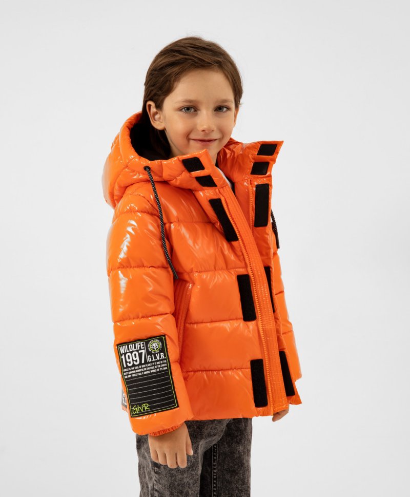 Gulliver Куртка демисезонная со светоотражающими элементами оранжевая Gulliver