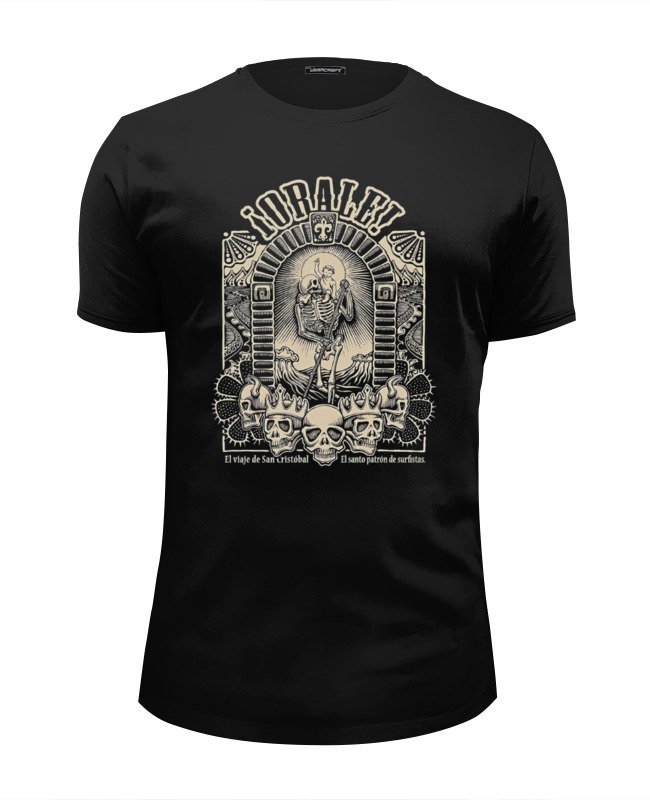 Printio Футболка Wearcraft Premium Slim Fit Skull art