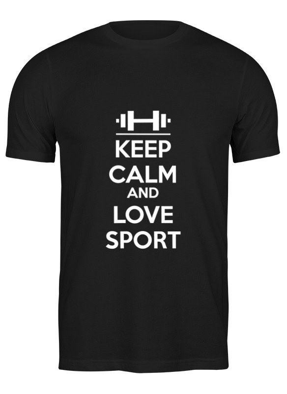 Printio Футболка классическая Keep calm and love sport