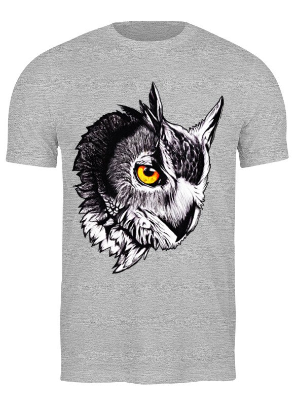 Printio Футболка классическая Owl gray