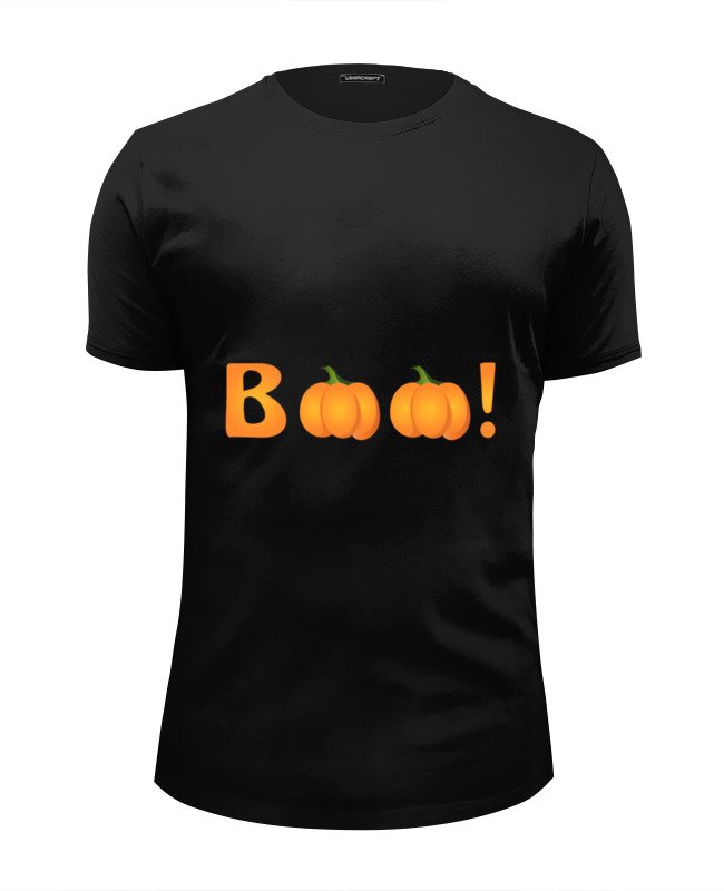 Printio Футболка Wearcraft Premium Slim Fit Halloween boo!